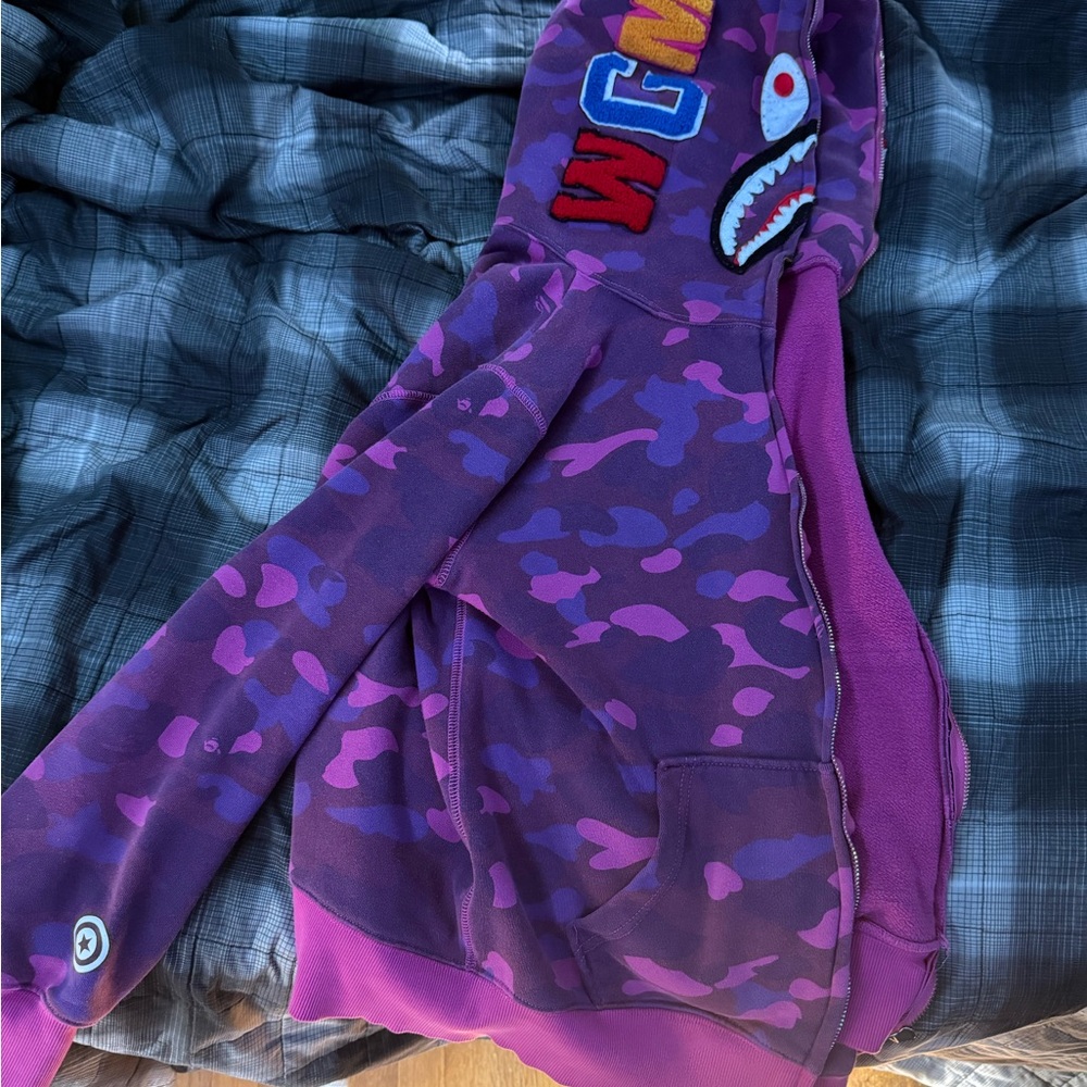 Purple Bape Hoodie